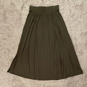 Gap Shirred Midi Skirt